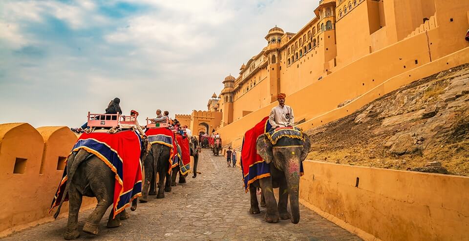 Elephant Ride at Amer Palace